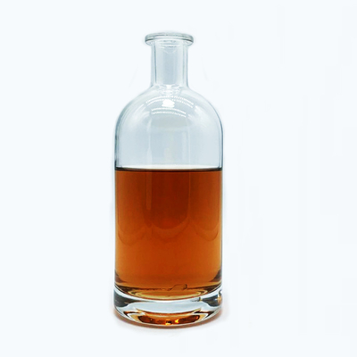 Type d'étanchéité au liège Verre transparent Vin liquide Whisky Vodka Tequila Bouteille 200 ml 375 ml 500 ml 750 ml 1000 ml