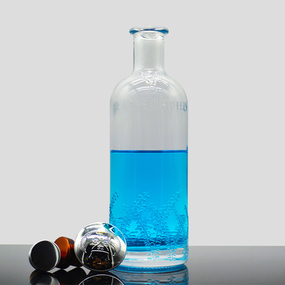 Spray de liège et noir Bouteille en verre de 16 oz pour vide 1 litre d'eau Liquore de vin 1000 ml Bouteille