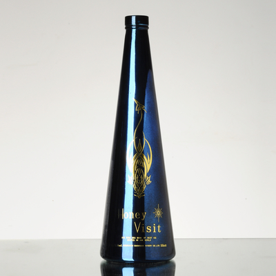 Matériau en verre Super Flint 750 ml Bouteilles en verre de vodka sur mesure pour le Shandong Yuncheng