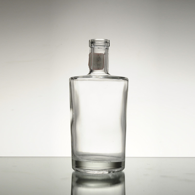 Matériau de verre à haute ciselure 750 ml Bouteille en verre Bouteilles d'huile d'olive claire Type de liège