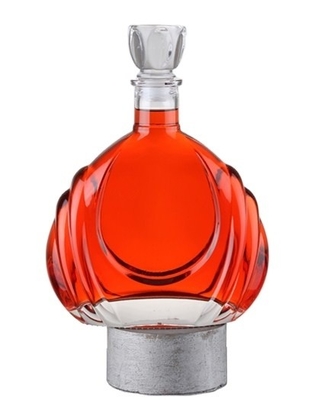 Bouteilles de brandy conception personnalisée bouteille vide de liqueur pour bouteille en verre de vodka 750 ml