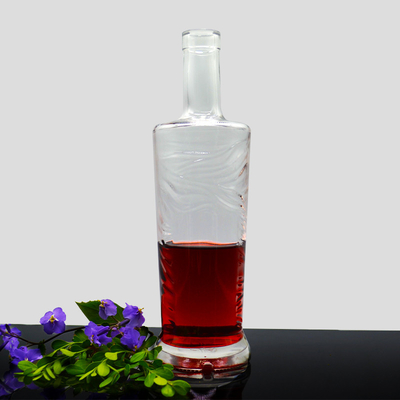 750 ml 700 ml Bouteille de whisky et de vodka en verre personnalisé avec TUV Standard et Stamping à chaud