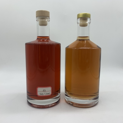Bouteilles de vin en verre transparent personnalisées pour le tequila, le whisky et le brandy 750 ml 500 ml 1000 ml