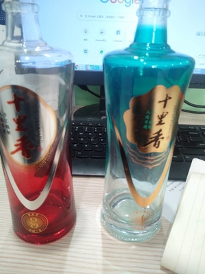 Bouteilles de vin en verre transparent personnalisées pour le tequila, le whisky et le brandy 750 ml 500 ml 1000 ml