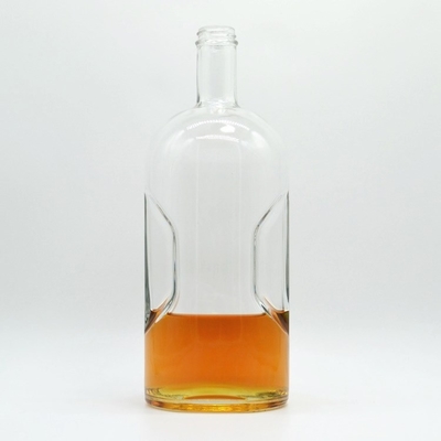 Bouteille en verre de 750 ml pour les spiritueux Gin vide Rhum recyclé Whisky Vodka OEM/ODM Acceptable