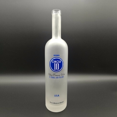 Grave/Frost/Decal/Spray Bouteille en verre 750 ml/1000 ml pour la vodka le whisky le cognac le rhum le gin