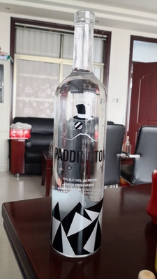 Grave/Frost/Decal/Spray Bouteille en verre 750 ml/1000 ml pour la vodka le whisky le cognac le rhum le gin