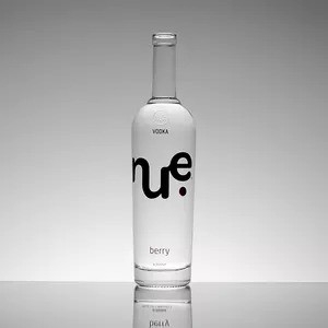 500 ml 750 ml 1000 ml Bouteille en verre Super Flint pour la vodka industrielle et le whisky et le rhum