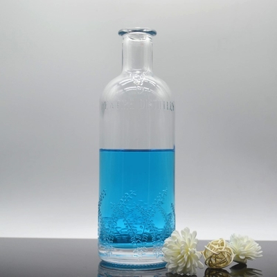 500 ml 750 ml Super Flint Glass White Spirits Bouteille de liqueur parfaite pour la vodka et le rhum