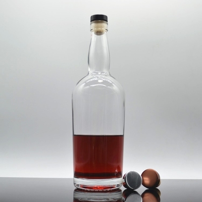 500 ml 750 ml Super Flint Glass White Spirits Bouteille de liqueur parfaite pour la vodka et le rhum