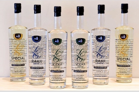 Bouteille en verre électroplaté pour alcool alcool whisky tequila vodka 350 ml 500 ml 750 ml