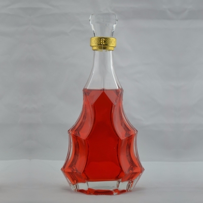 Bouteille en verre de liqueur de 500 ml, 700 ml, 750 ml et 1000 ml pour alcools