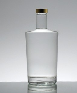 Logo décal personnalisé 350ml 500ml 700ml 750ml 1000ml Bouteille en verre pour le rhum Vodka Whisky Gin