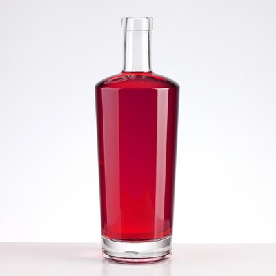 Logo décal personnalisé 350ml 500ml 700ml 750ml 1000ml Bouteille en verre pour le rhum Vodka Whisky Gin