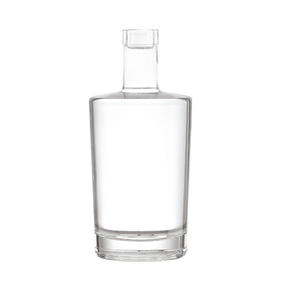Bouteille en verre personnalisée de 1000 ml de 750 ml de 700 ml de 500 ml pour les boissons alcoolisées Vodka Gin Whiskey Norme CE