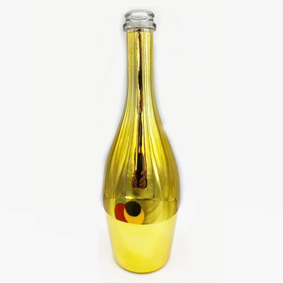 Bouteille de verre vide pour le vin 1 litre Bouteilles de verre couleur électroplate personnalisées
