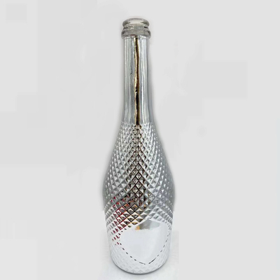 Bouteille de verre vide pour le vin 1 litre Bouteilles de verre couleur électroplate personnalisées