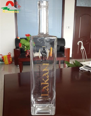 700 ml 750 ml Super Flint Bouteille en verre carré française pour l' alcool Standard certifié SGS