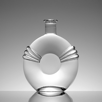 750 ml 700 ml bouteille de verre de vin spiritueux claire avec matériau de verre Super Flint
