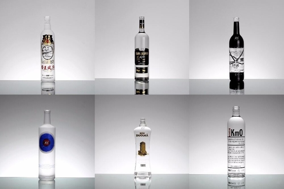 750 ml de bouteilles en verre gouala russe pour liqueur de vodka