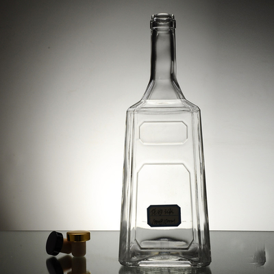 350 ml 550 ml 750 ml Bouteille de verre vide pour la vodka Whisky vin rouge