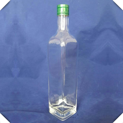 Traitement de surface par estampage à chaud Super Flint Gin de première qualité Vodka 750 ml Bouteille en verre carré FOB