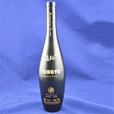 Bouteille en verre de liqueur blanche en forme de fusée de 750 ml pour boissons