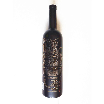 Bouteille en verre de liqueur blanche en forme de fusée de 750 ml pour boissons