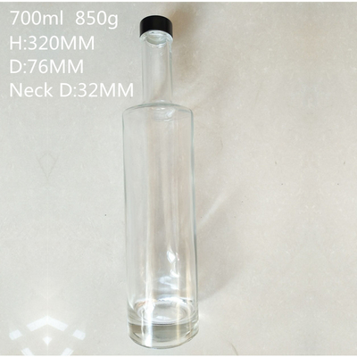 375 ml 200 ml 100 ml Bouteille en verre Gin Whisky Vin Vodka Spiritueux Bouteille en verre avec liège
