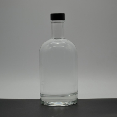 375 ml 200 ml 100 ml Bouteille en verre Gin Whisky Vin Vodka Spiritueux Bouteille en verre avec liège
