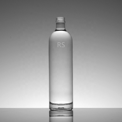 Bouteille en verre transparent de 1 litre pour boissons Assurance du commerce Paiement Boissons industrielles