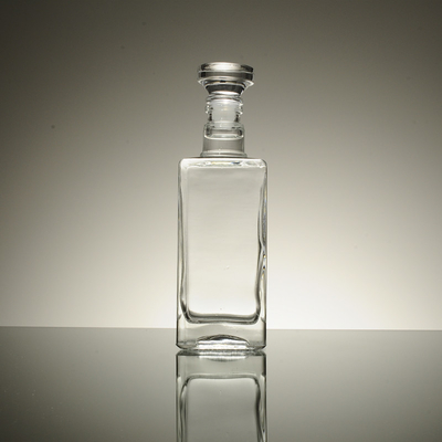 Traitement de surface de gel Bouteille en verre carré française de 700 ml 500 ml / 250 ml