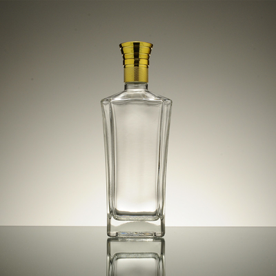 Traitement de surface de gel Bouteille en verre carré française de 700 ml 500 ml / 250 ml