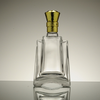 Traitement de surface de gel Bouteille en verre carré française de 700 ml 500 ml / 250 ml