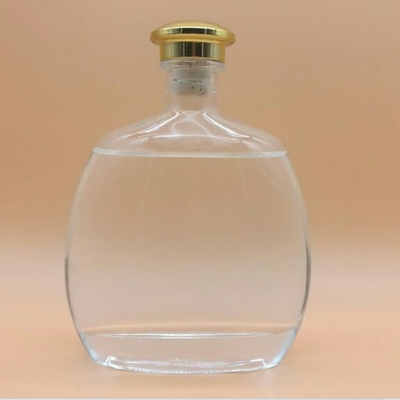 750 ml de bouteilles d'alcool super-frites claires et vides avec poids/hauteur personnalisé
