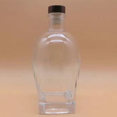 750 ml de bouteilles d'alcool super-frites claires et vides avec poids/hauteur personnalisé