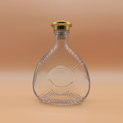 750 ml de bouteilles d'alcool super-frites claires et vides avec poids/hauteur personnalisé