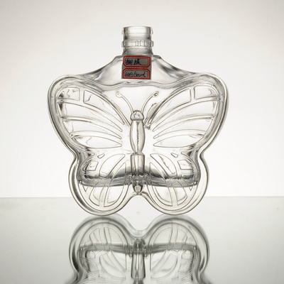 Bouteille en verre de 750 ml en forme d'animal pour le brandy
