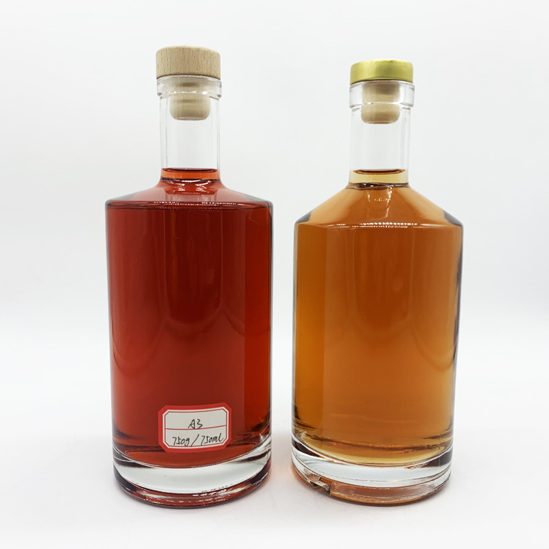 Conception personnalisée Bouteille de whisky de 75 cl 0.75l Bouteille de vodka de liège extra avec échantillon gratuit