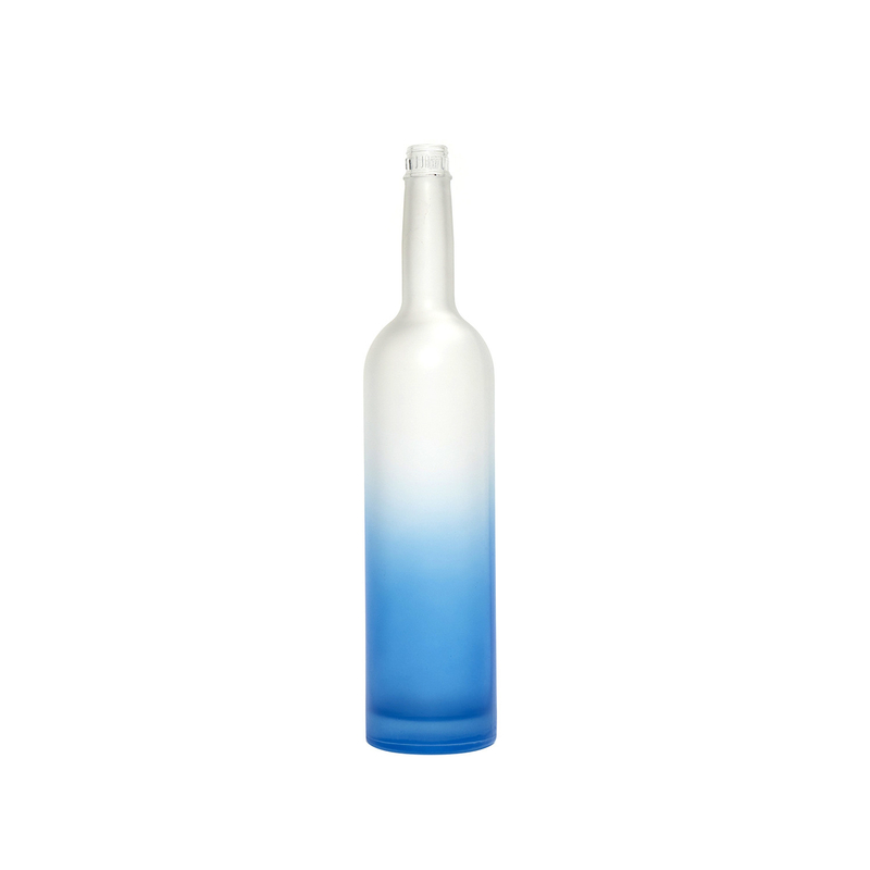Super Flint Glass Custom 750 ml verre vide glacé clair Vodka Bouteille de liqueur Bouteille en forme de vin