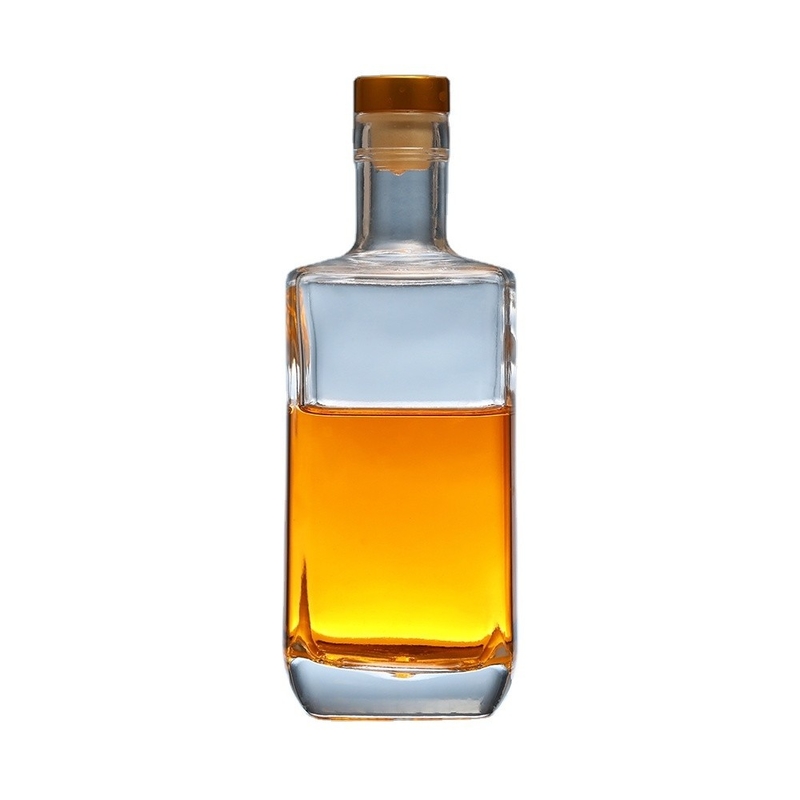 375 ml 500 ml 750 ml Vodka Whisky Liquor Bouteille avec liège Fabriquée en matériau extrêmement blanc