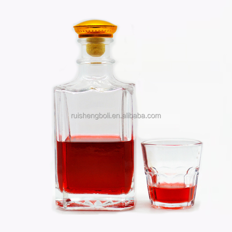 Bouteille en verre de 700 ml pour vodka blanche, vin blanc et autres boissons