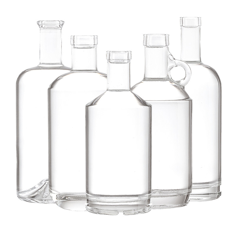 500 ml de 750 ml de matériau en verre Super Flint Bouteilles en verre cristallin vides pour les boissons