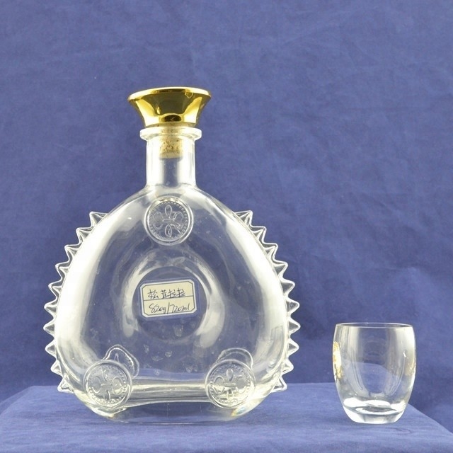 Matériau industriel en verre Super Flint 500 ml Bouteille XO pour boissons Liqueur Vin Whisky