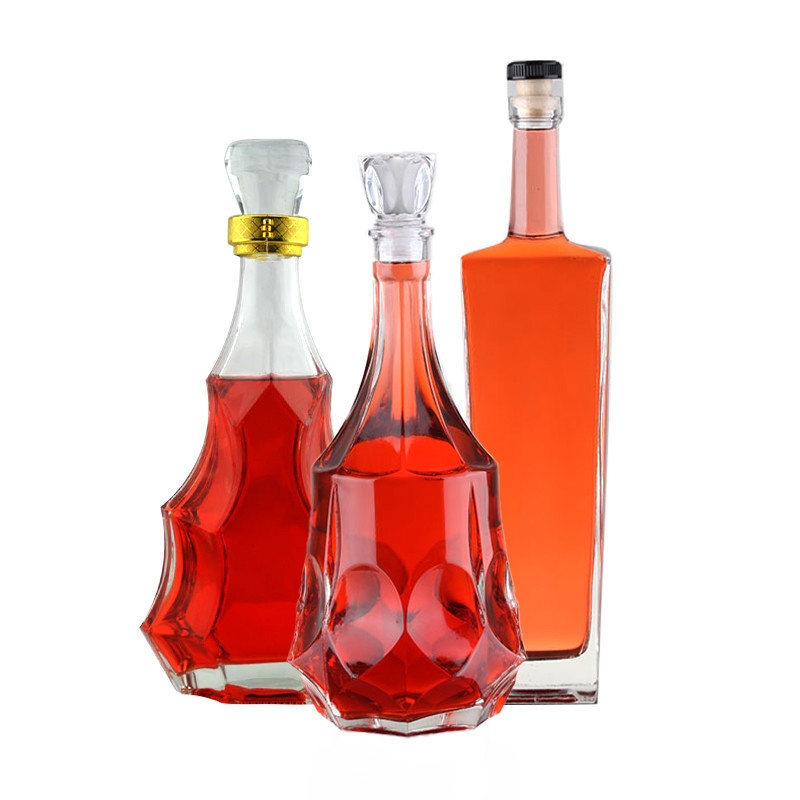 Matériau en verre Super Flint Bouteilles d'alcool vides de 750 ml pour l'étanchéité à la liqueur type liège