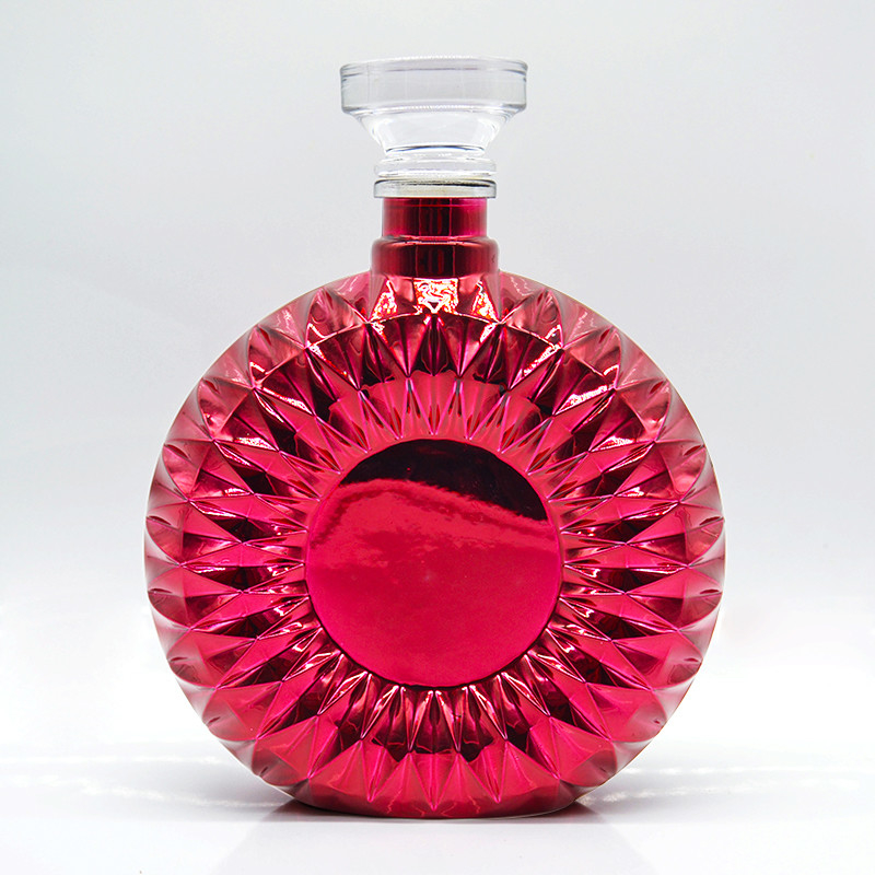 Bouteille en verre de super flint pour le cognac de liège hautement transparent type d'étanchéité directe