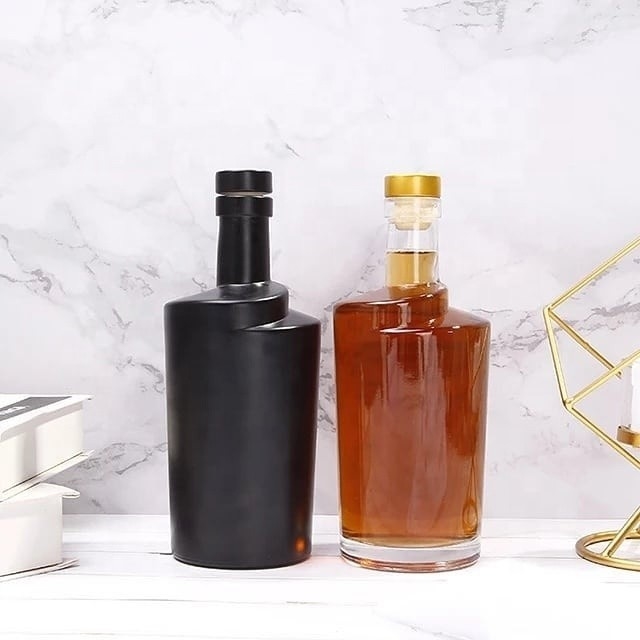 700 ml 750 ml bouteille vide d'alcool glacé pour la vodka, le rhum, le gin, le whisky, le whisky et le vin