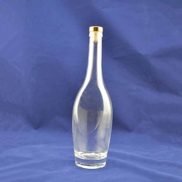 Bouteille de tequila personnalisée avec matériau en verre transparent et expédition rapide délai de livraison 20-30 jours