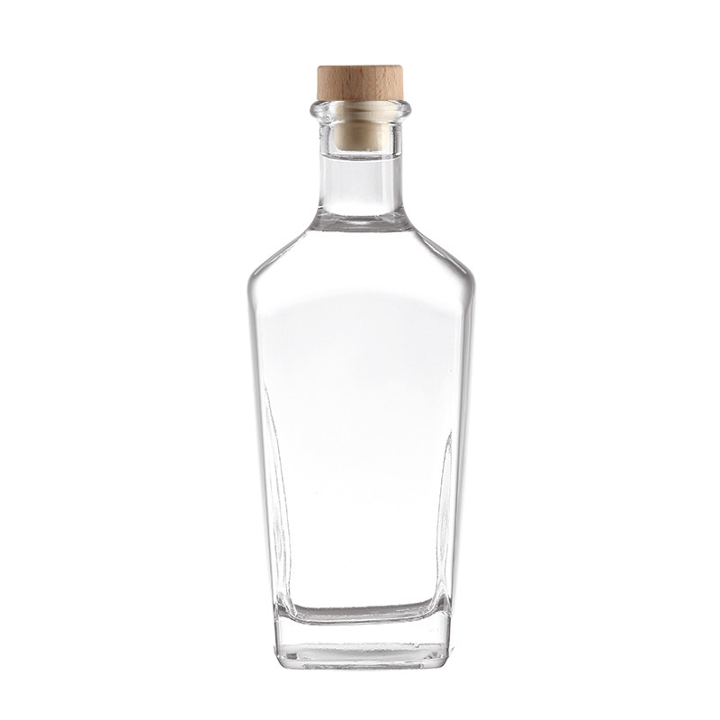 Bouteille en verre de 750 ml avec surface de traitement par estampage à chaud