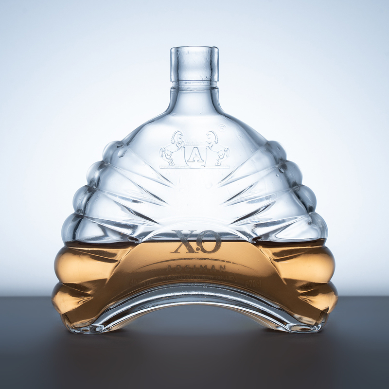 1 litre de whisky verre vodka bouteille vide spiritueux bouteille 375ml 500ml 750ml avec couvercle de liège